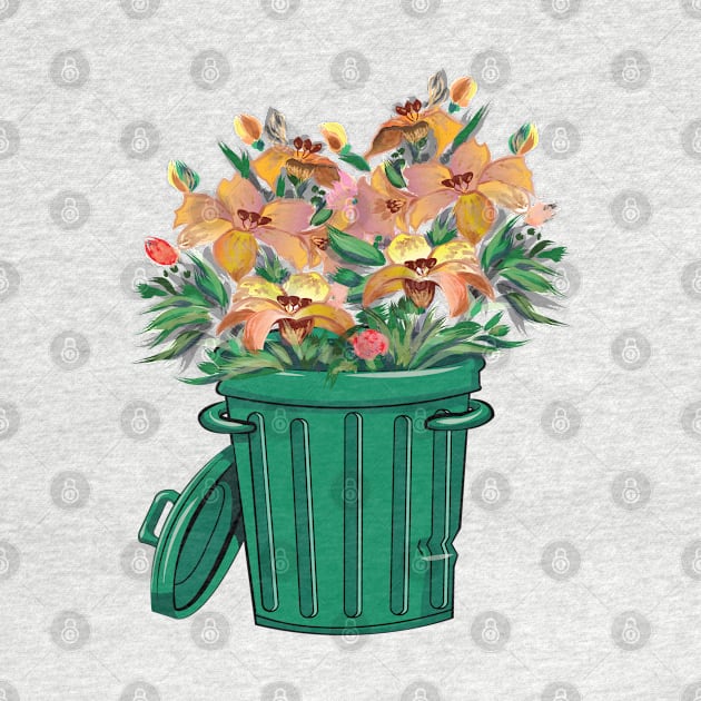 Dumpster Flowers by manal